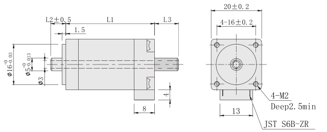 中空轴哔咔漫画网页20外形尺寸图